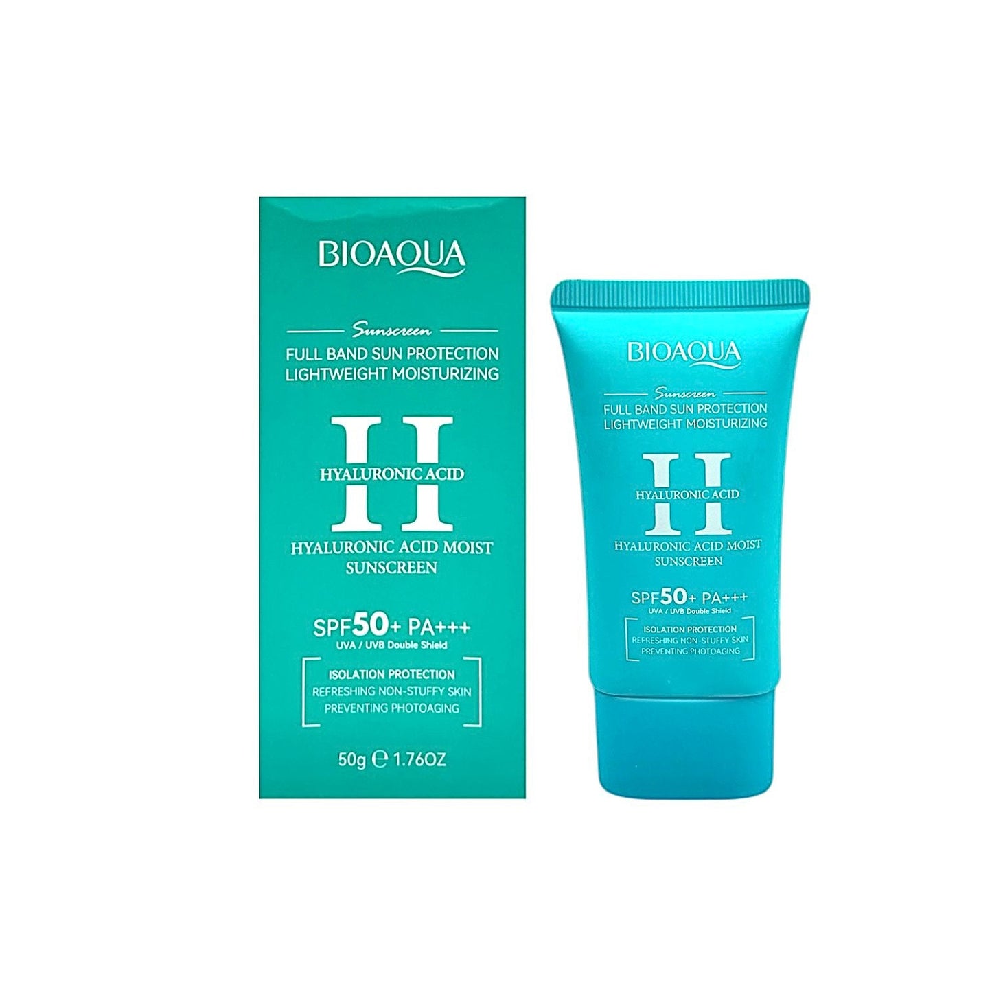 PROTECTOR SOLAR SPF50+ AZUL ACIDO HIALURONICO 50G BIOAQUA