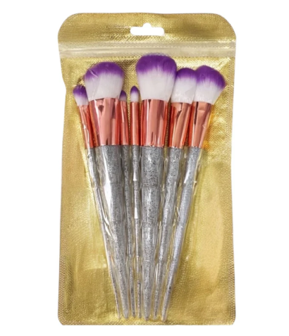 SET X7 BROCHAS DIAMANTE ROSA